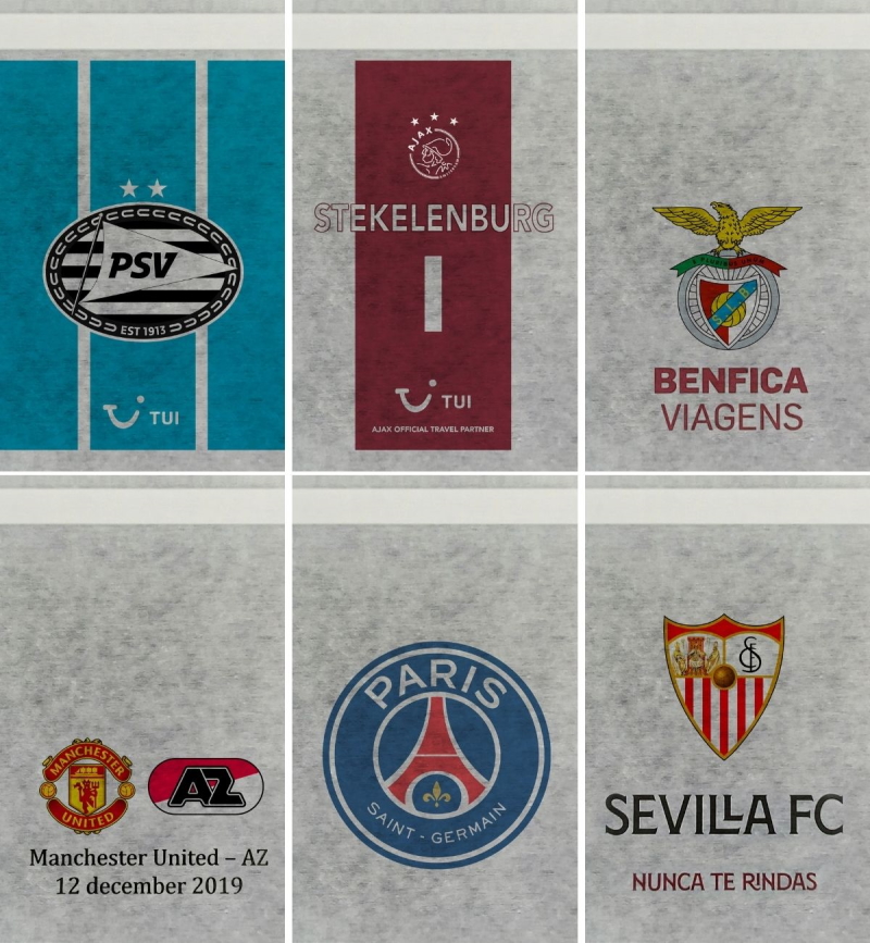 Reposacabezas con logos personalizados para clubs deportivos.