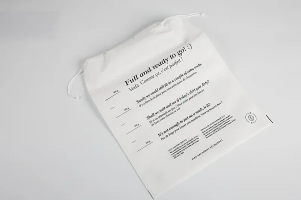 Bolsa desechable para uso en lavandería de hoteles